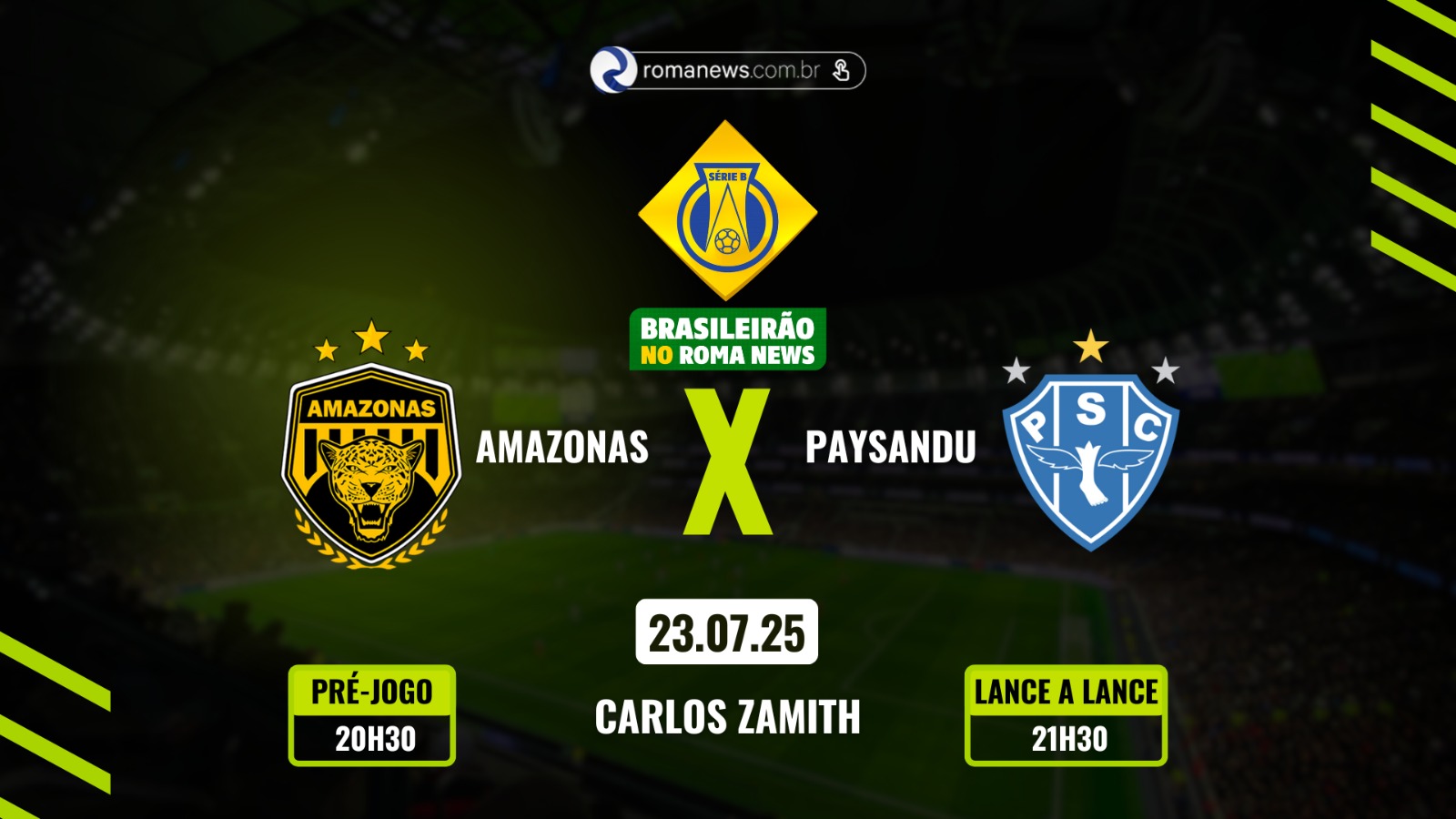 Imagem - Paysandu visita o Amazonas em duelo de seis pontos pela Série B