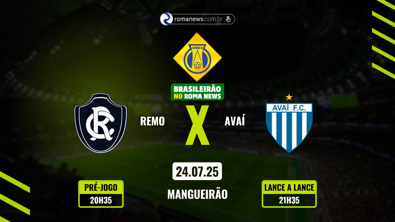 Imagem - Começa o segundo tempo no Mangueirão: Remo está à frente contra o Avaí; acompanhe