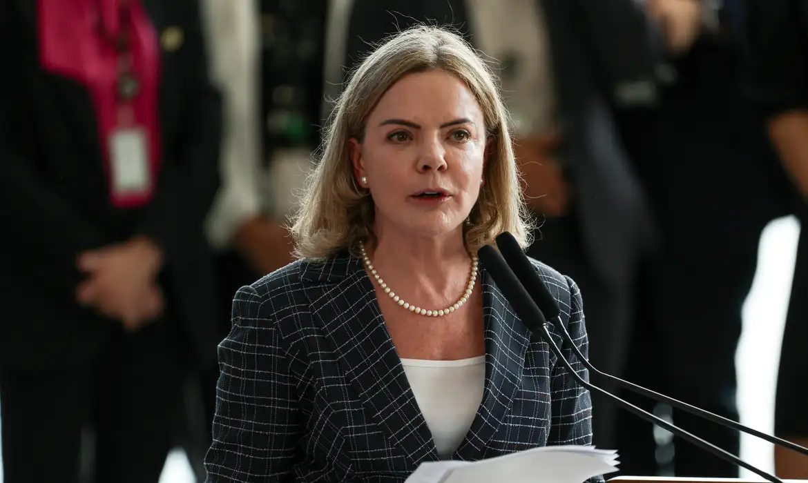 Ministra das Relações Institucionais, Gleisi Hoffmann
