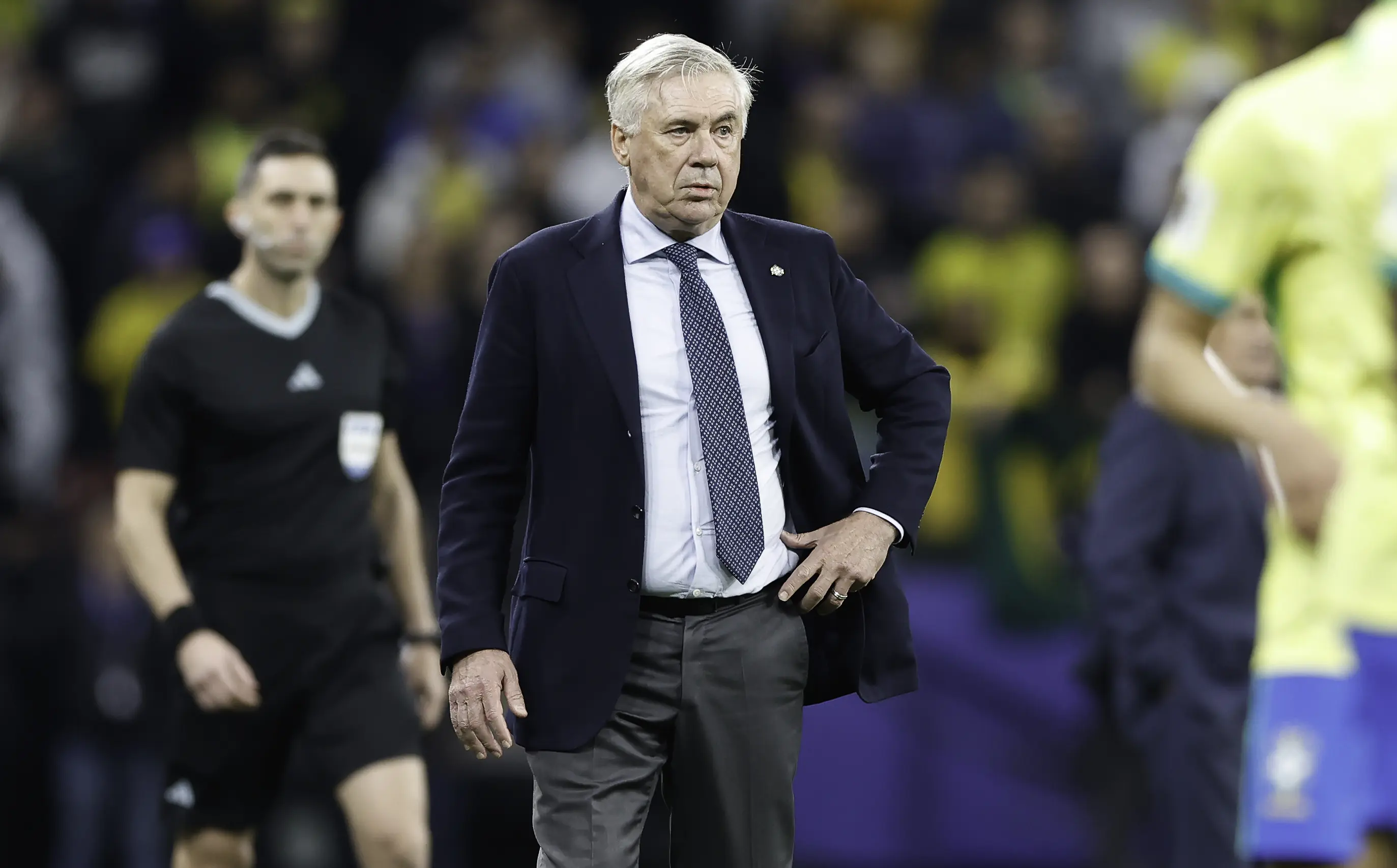 (Treinador da seleção brasileira Carlo Ancelotti.)