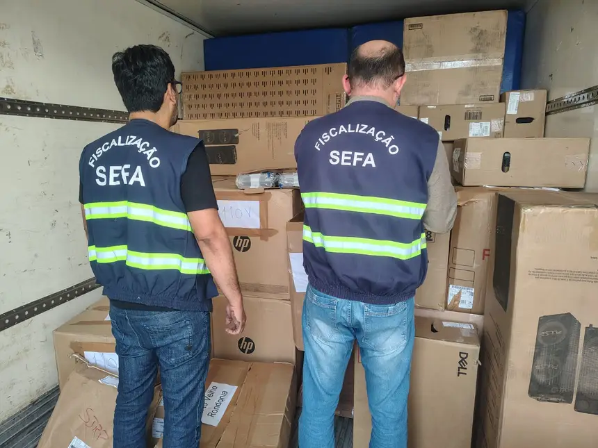 Carga de informática avaliada em mais de R$ 35 mil é apreendida pela Sefa no Pará