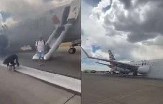 Trem de pouso de avião da American Airlines pega fogo durante tentativa de decolagem nos EUA