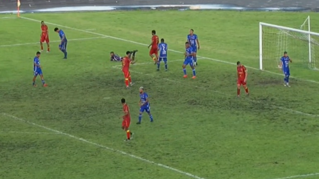 Águia sofreu o empate noacréscimo no 1° tempo