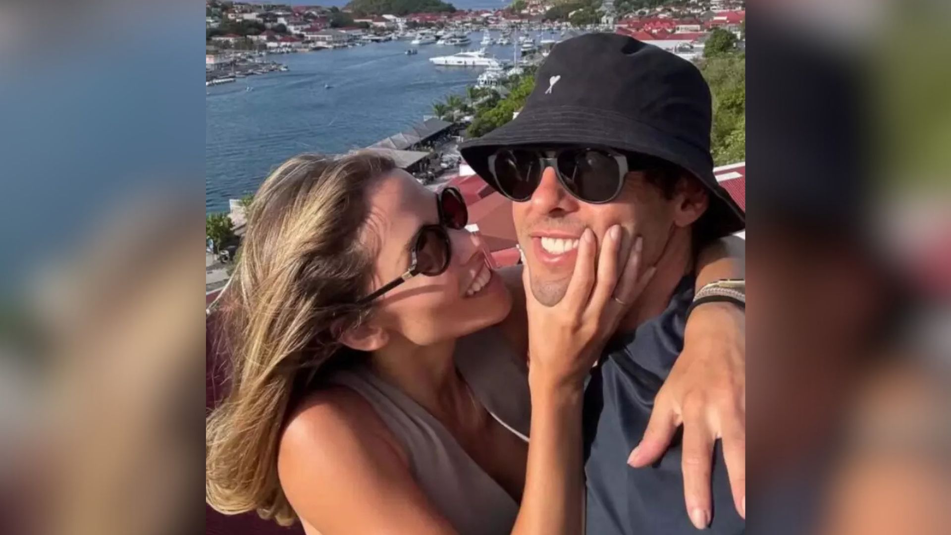 O ex-jogador Kaká ao lado da atual namorada.