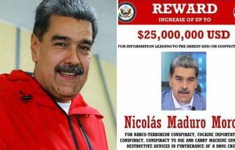 EUA oferece 25 milhões de dólares por pistas para prender Nicolás Maduro