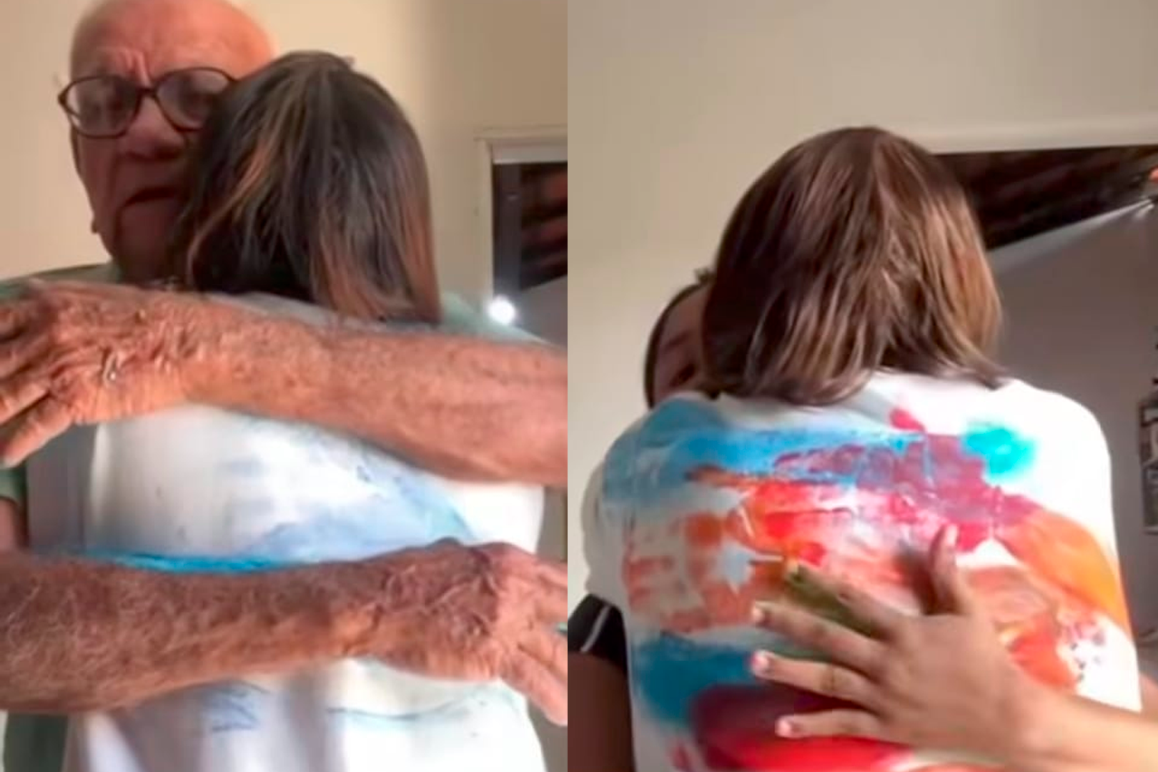 Imagem - Família emociona ao criar 'camisa do abraço' para jovem que mora longe