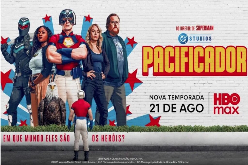 &#8220;Pacificador&#8221; retorna explorando novos dilemas pessoais e batalhas intensas, mantendo o humor ácido que tornou a série um sucesso da DC (Imagem: Reprodução digital | HBO Max)