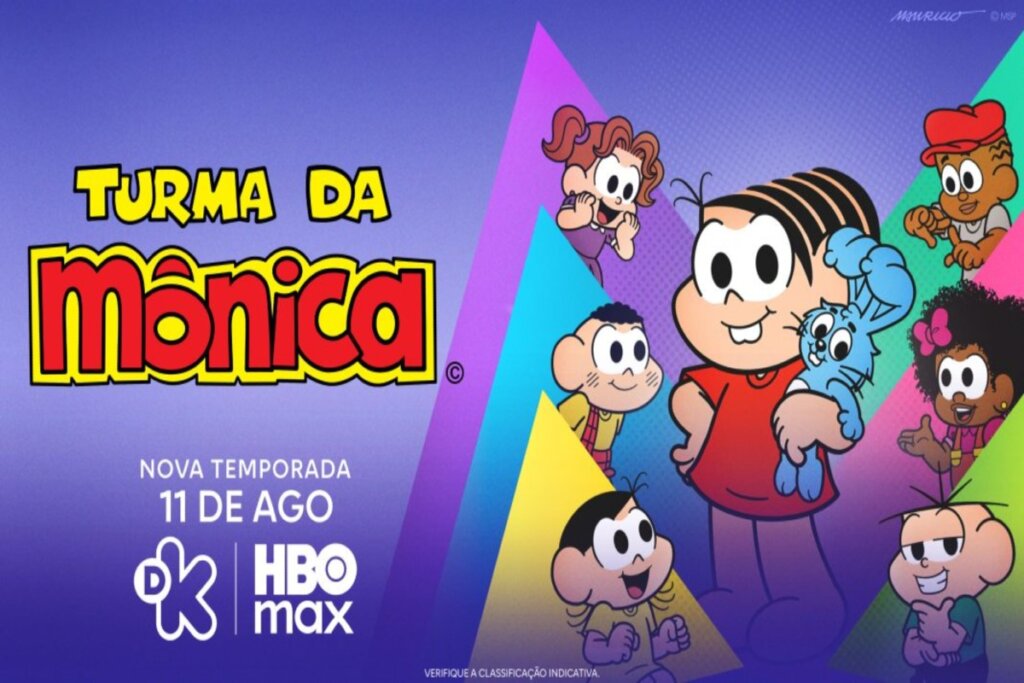 A nova temporada de &#8220;Turma da Mônica&#8221; mantém o encanto dos personagens clássicos enquanto apresenta aventuras divertidas para novas gerações (Imagem: Reprodução digital | HBO Max)