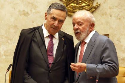 Ministro Luís Roberto Barroso e presidente Lula