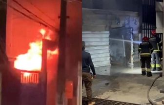 Gerador de conveniência é tomado pelas chamas em Batista Campos; Bombeiros controlam situação