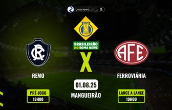 Remo recebe a Ferroviária no Mangueirão e busca vaga no G-4 da Série B