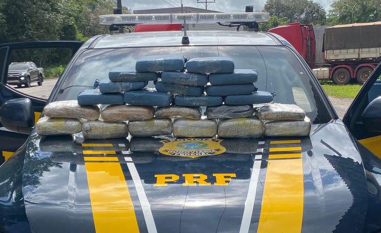 Fiscalização na BR-316 termina com apreensão de 23 kg de maconha no sudeste do Pará