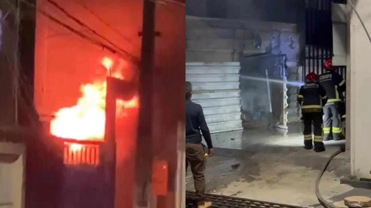 Incêndio no bairro de Batista Campos -