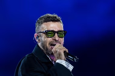O cantor americano Justin Timberlake.