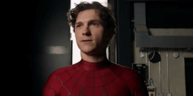 Tom Holland no novo filme do Homem-Aranha.
