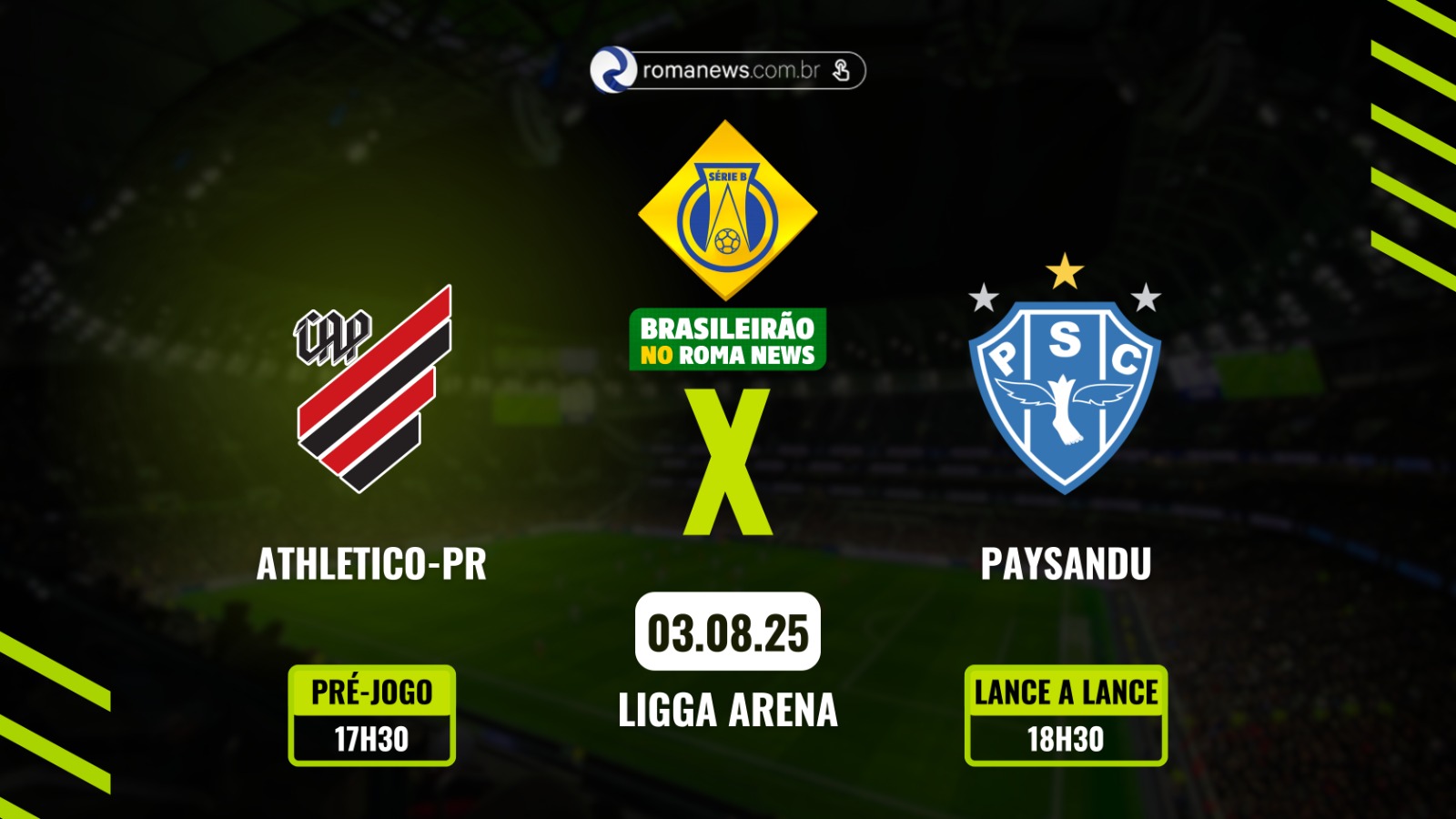 Imagem - Veja como foi Athletico x Paysandu pela 20ª rodada da Série B 2025