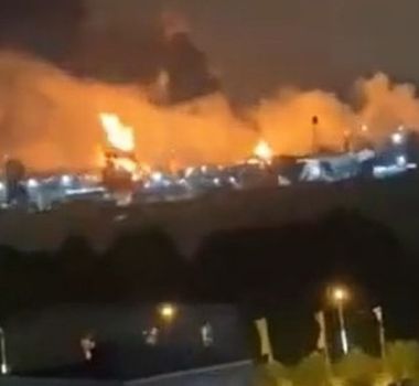 Imagem - Drone ucraniano provoca incêndio em depósito de petróleo na Rússia