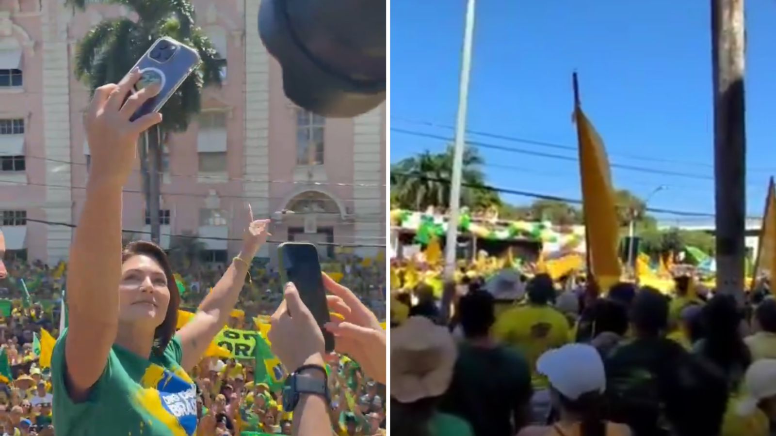 Imagem - Em Belém, Michelle e apoiadores vão às ruas por anistia a Bolsonaro; assista