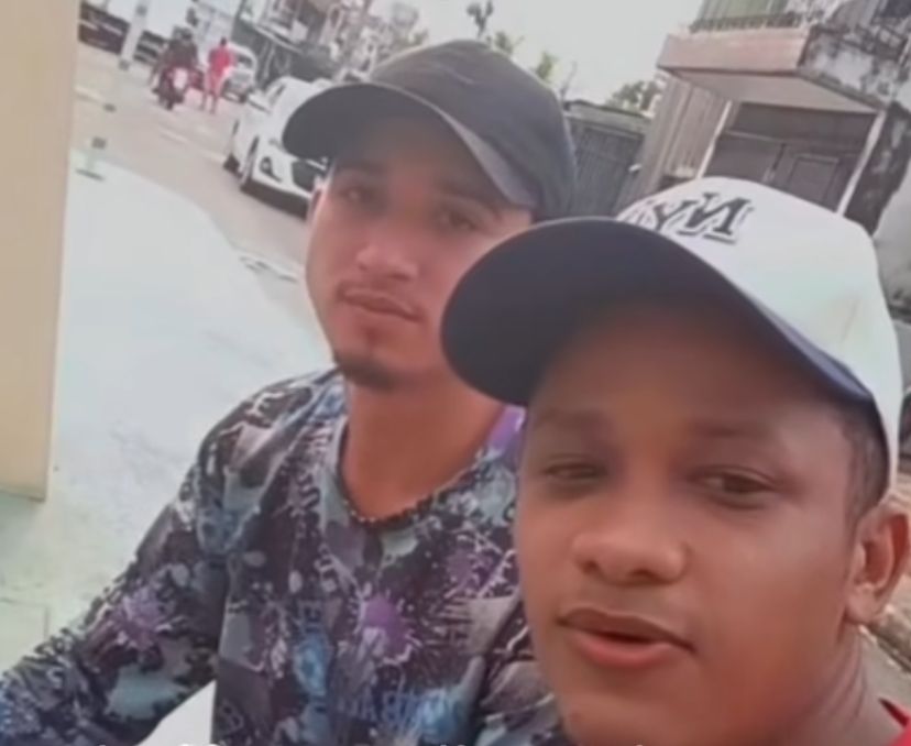 Os homens explicaram os motivos da cena inusitada que chamou atenção no bairro da Pedreira.