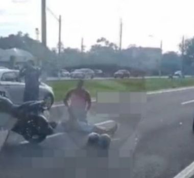 Imagem - Vídeo: acidente entre motocicleta e carro deixa uma pessoa ferida na BR 316, na Grande Belém