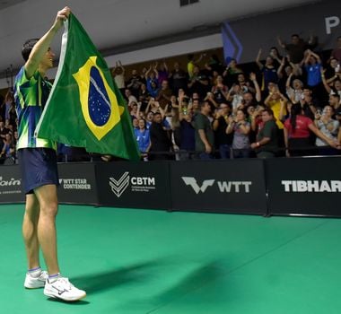 Imagem - Hugo Calderano conquista terceiro título consecutivo no WTT de Foz do Iguaçu