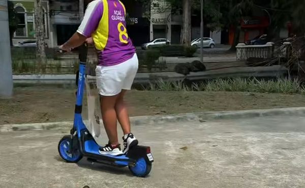 Influenciador mostra como foi experiência ao utilizar patinete elétrico em Belém: ‘me apeguei’