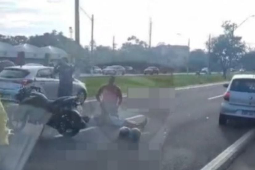 Acidente entre motocicleta e carro deixa uma pessoa ferida na BR 316.