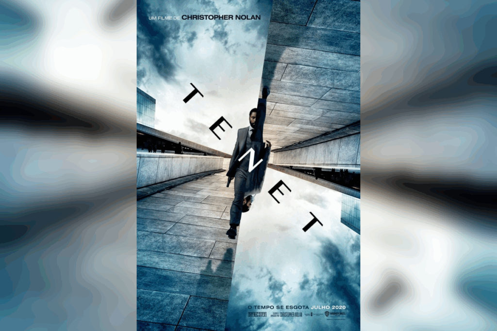 Em &#8220;Tenet&#8221;, um agente precisa impedir uma ameaça global usando uma tecnologia que inverte o tempo (Imagem: Reprodução digital | Warner Bros.)
