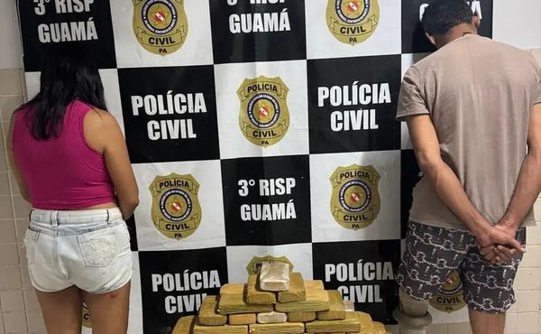 Irmãos são presos com 41 tabletes de drogas na Grande Belém