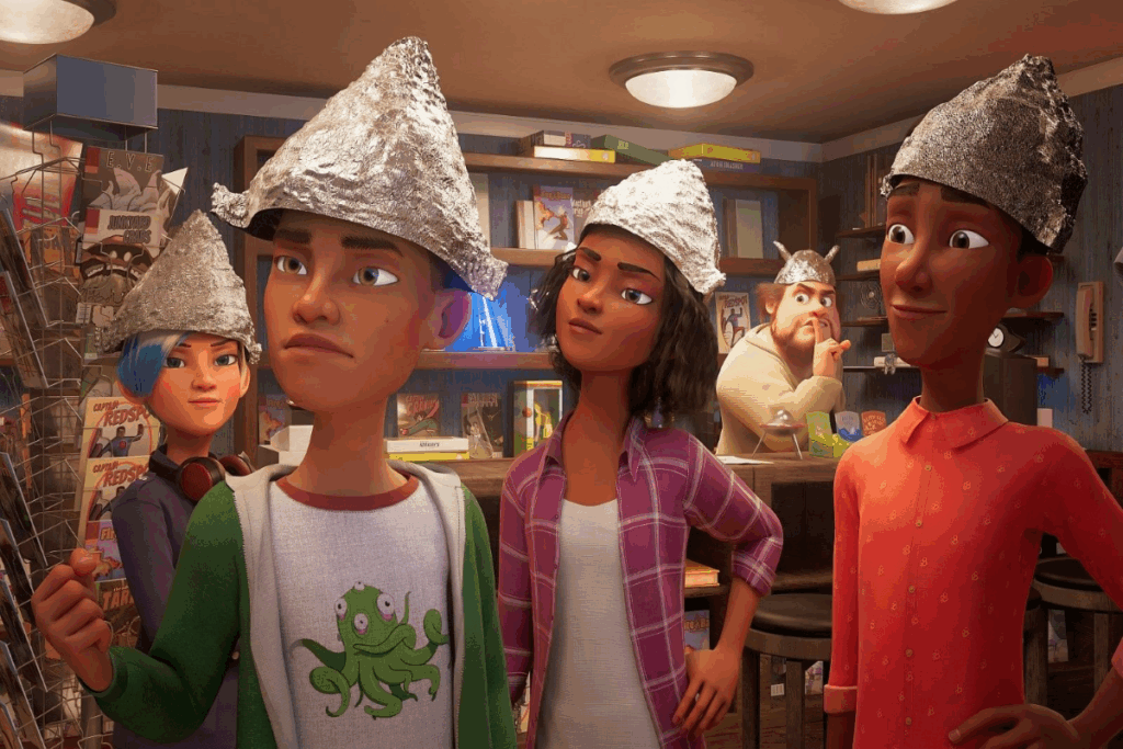 Em &#8220;Pequenos invasores&#8221;, Norman se junta a alienígenas para salvar a humanidade (Imagem: Reprodução digital | PlayArte)