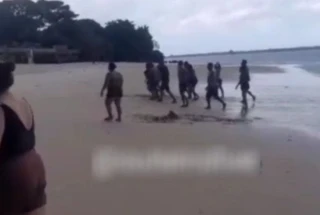 Criança é atingida por raio na Praia Grande, em Outeiro