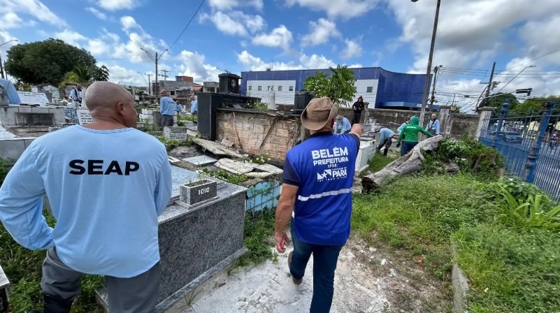 A mobilização vai até sábado (9) e inclui os principais cemitérios da capital e dos distritos, como Santa Izabel (Guamá), São Jorge (Marambaia), Santa Isabel (Icoaraci) e Cemitério da Vila (Mosqueiro).