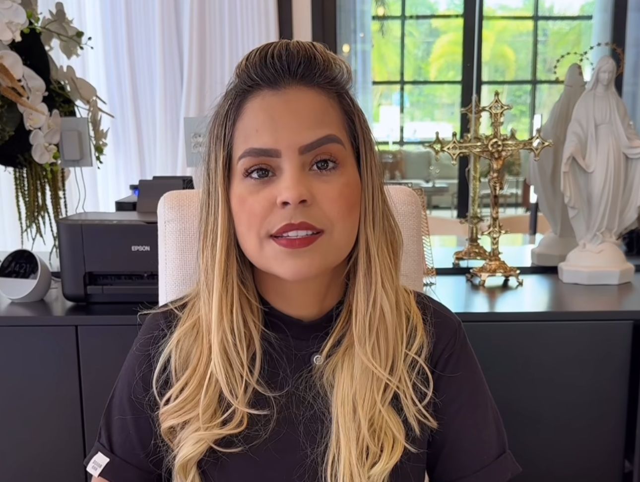 Imagem - Vídeo: prefeita de Marituba, Patrícia Alencar, denuncia ter sido vítima de violência doméstica