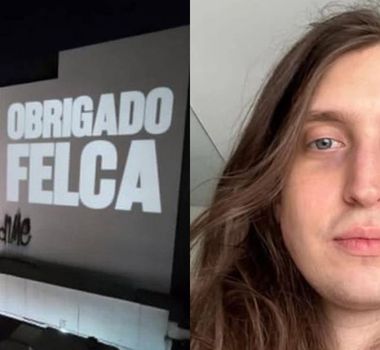 Imagem - Após denunciar influenciador Hytalo Santos por exploração de menores, Felca tem nome projetado em muro de São Paulo