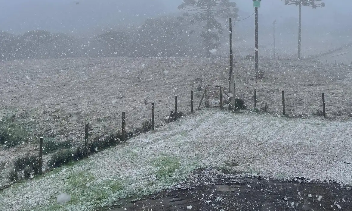 Imagem - Rio Grande do Sul registra neve em algumas localidades
