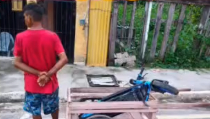 Imagem - Veja momento em que homem que tentou vender patinete elétrico em Belém, é detido pela PM; assista