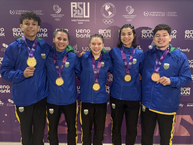 Judô brasileiro brilha no Pan-Americano Júnior com três ouros e uma prata em Assunção
