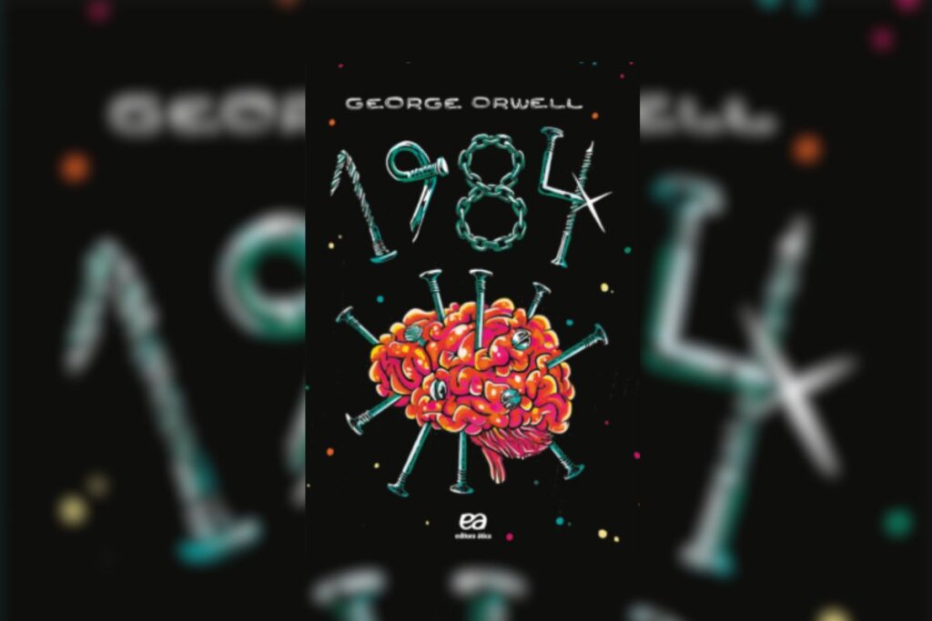 Em &#8220;1984&#8221;, George Orwell expõe os perigos e abusos dos regimes totalitários (Imagem: Divulgação | Editora Ática)