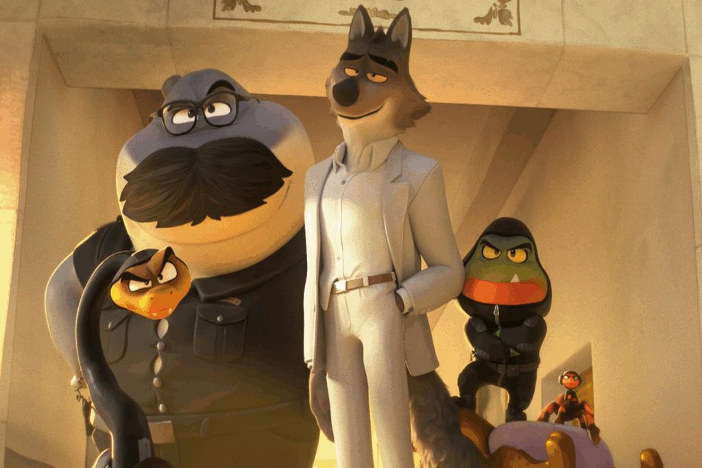 Em &#8220;Os caras malvados 2&#8221;, Sr. Lobo e sua equipe precisam impedir um assalto (Imagem: Reprodução digital | UNIVERSAL PICTURES)
