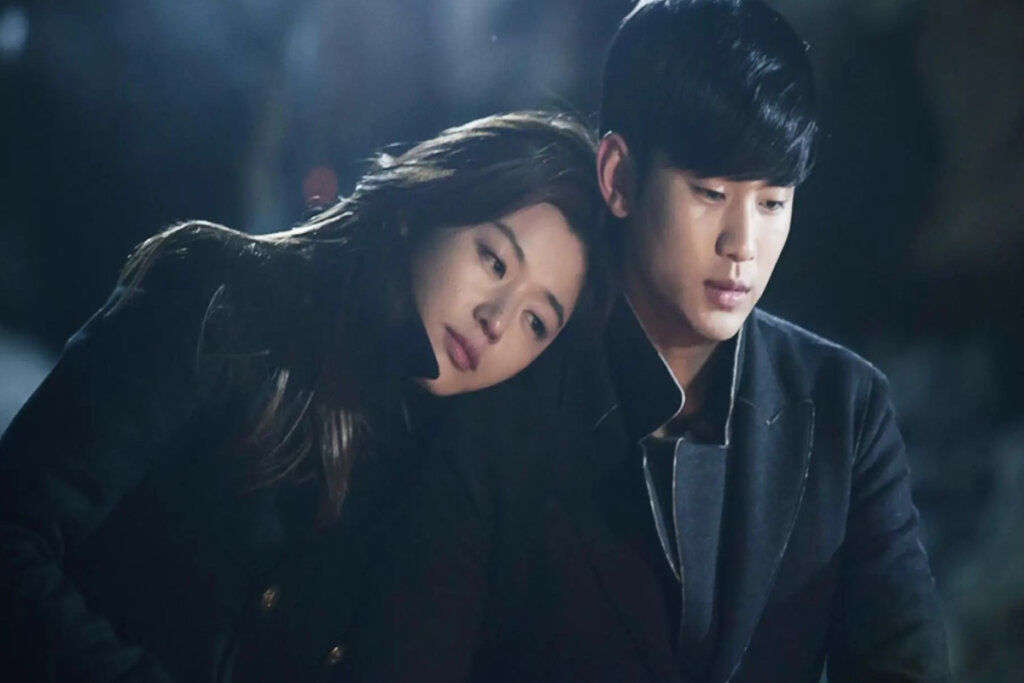 Em &#8220;Meu Amor das Estrelas&#8221;, um alienígena se apaixona por uma atriz famosa antes de retornar ao seu planeta (Imagem: Reprodução digital | Seoul Broadcasting System e SBS TV)