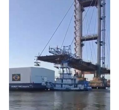 Imagem - Altura da nova ponte Icoaraci - Outeiro está dentro dos parâmetros; diz secretaria após acidente com rebocador