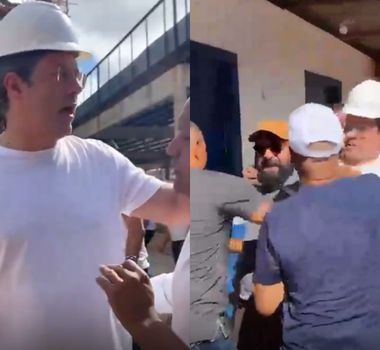 Imagem - Prefeito de Macapá dá ‘mata-leão’ em repórter após ser questionado sobre demora na entrega de obra