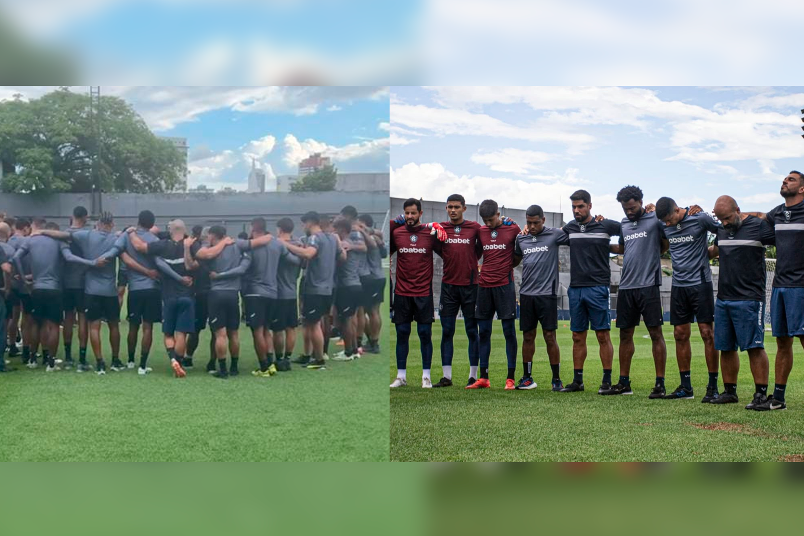 Reunião do elenco azulino no Baenão -