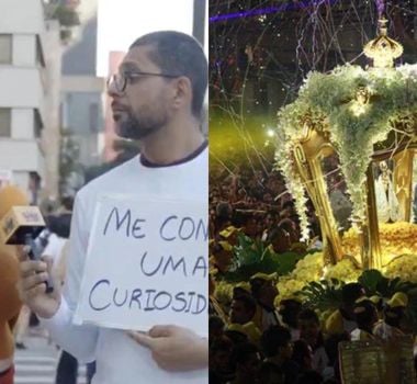 Imagem - Paraense chama atenção exaltando o Círio de Nazaré na Avenida Paulista