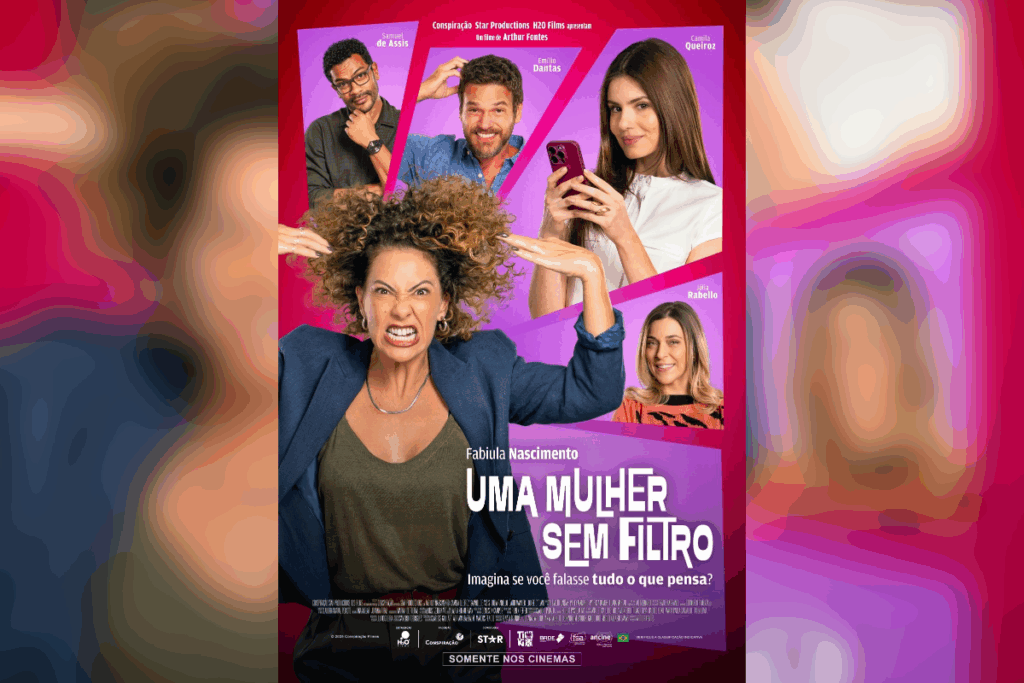 Em &#8220;Uma Mulher Sem Filtro&#8221;, a rotina estressante da protagonista muda após uma reviravolta espiritual inesperada (Imagem: Reprodução digital | H2O Films)