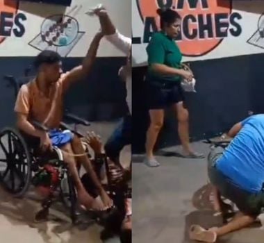 Imagem - Vídeo: cadeirante se envolve em briga em lanchonete no Jurunas, em Belém