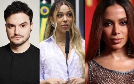 Felipe Neto, Erika Hilton e de Anitta.