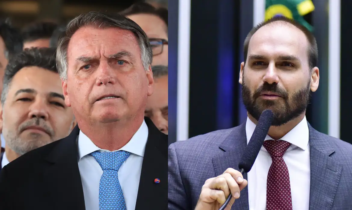 Jair e Eduardo Bolsonaro -