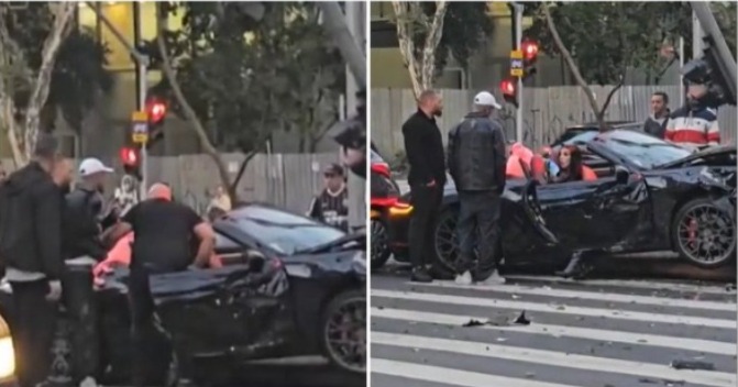 Imagem - Bia Miranda e Gato Preto sofrem acidente de carro em São Paulo; assista