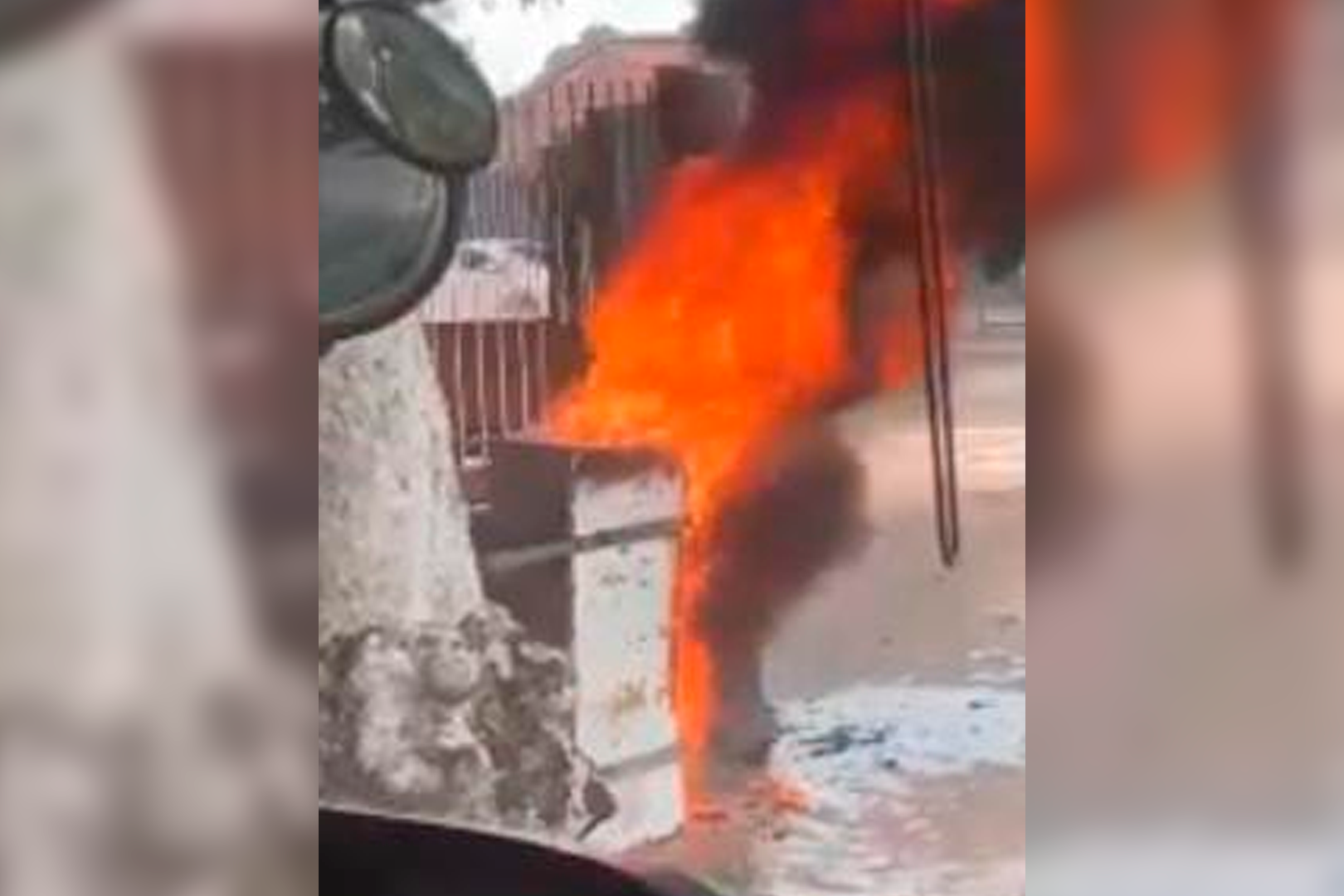 Imagem - Princípio de incêndio assusta moradores ao lado da Escola Bosque em Outeiro